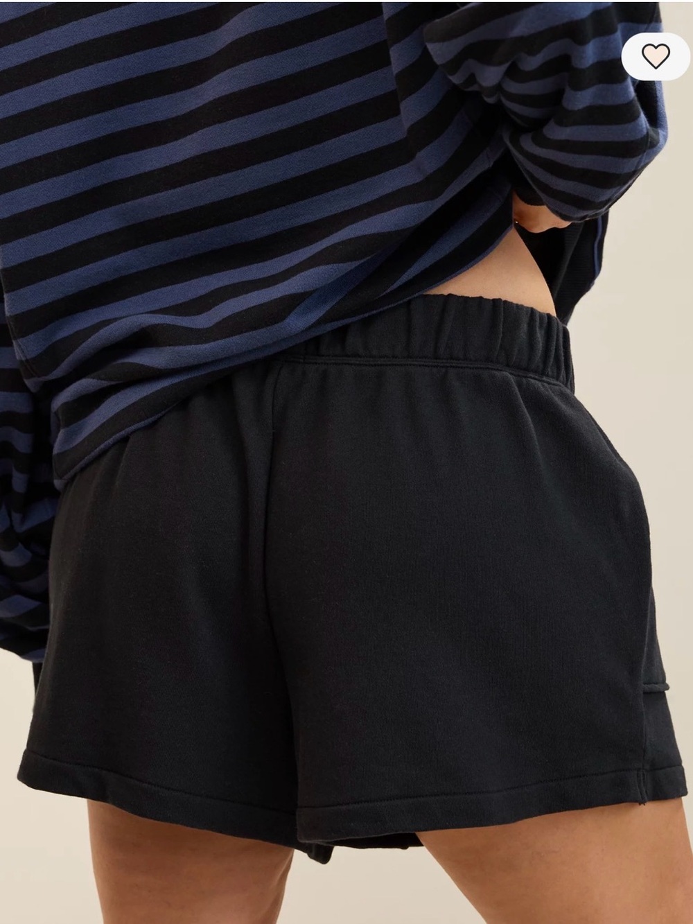 aerie Black Athletic Lounge Shorts